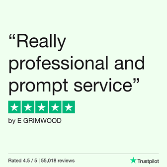 5 Star Trustpilot review from E Grimwood