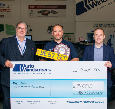 Tom Barker Winner of Clearly The Best 2024 With Winner's Cheque